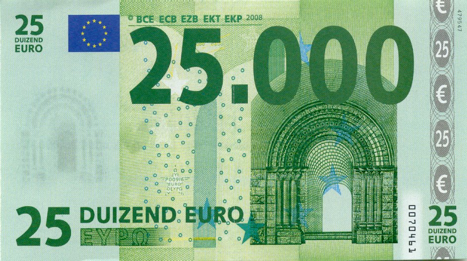 Евро какие купюры бывают фото и название
